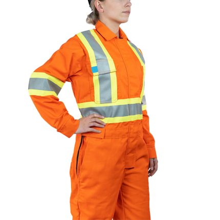 Comfortable Womens Workwear Coverall With Custom Logo Printing Embroidery Durable Safety Apparel OEM Factory Supply
