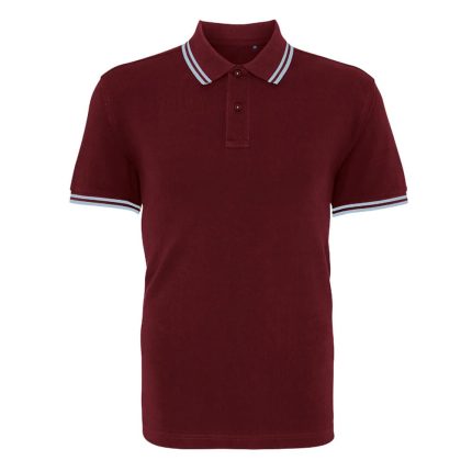 Mens Tipped Short Sleeve Polo Shirt