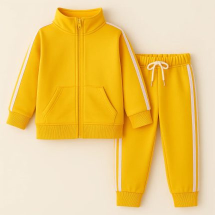 Kids Polyester Zipper Tracksuit