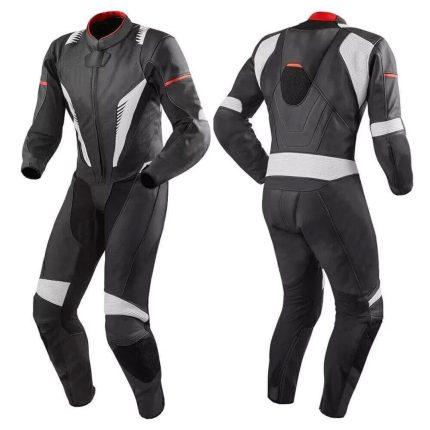 Men's Motorbike Racing Suit Original Cowhide Leather 3mm Custom Motorcycle Suit